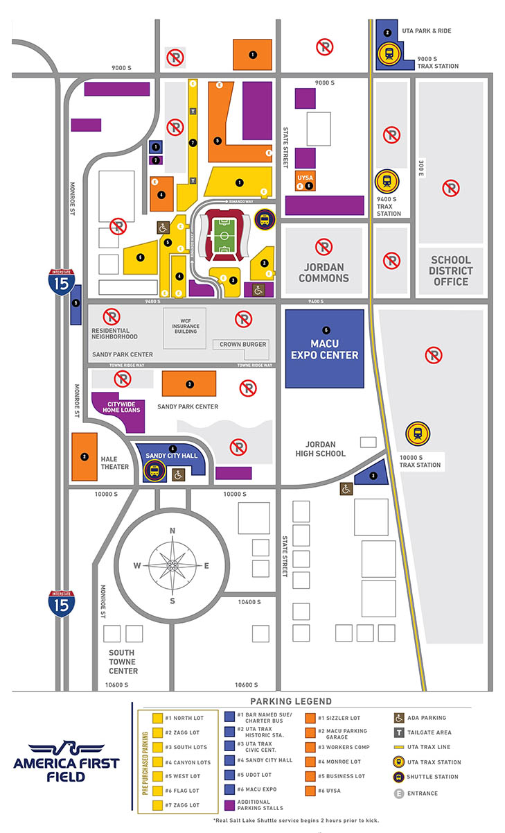RSL Parking Map